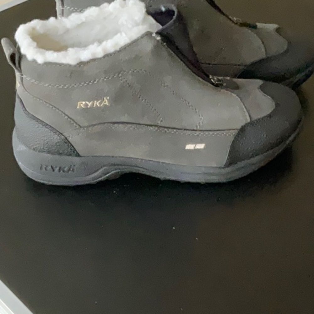 Ryka Charcoal Winter Boots with White Lining
